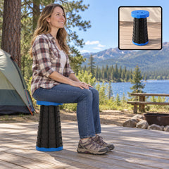 Telescopic folding stool camping fishing seat