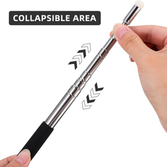 Multi-Function Collapsible Self Defense Stick in use