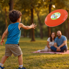 Kids catching Funwoods outdoor flying disc frisbee