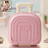 Mini Suitcase Shape Plastic Storage Box Cute Trolley Organizer Gift (1 Pc)