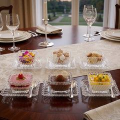 Royal Premium Glassware Serving Plate and Bowl (12 Pc Set)