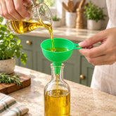 Food-Grade Silicone Funnel: Safe & Easy Transfer for Liquids & Grains (1 Pc)