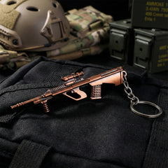 Gun shape key pendant keychain accessory