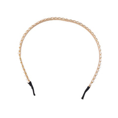 Decorative metal hair band with stones