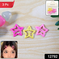 Close-up of a star-shaped hair clip with smooth edges