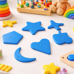 Kids puzzle pieces and shapes educational toy