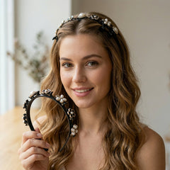 Decorative Floral Beaded Hairband for Women & Girls (1 Pc, Mix Design)