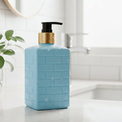 Hand wash soap dispenser bottle in plastic