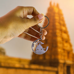Jai Shri Ram keychain held in hand