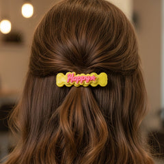 Happy Bone-Shaped Hair Clips Set