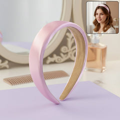 Elegant padded satin finish hairband
