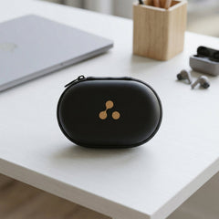 Compact portable earphone carrying case