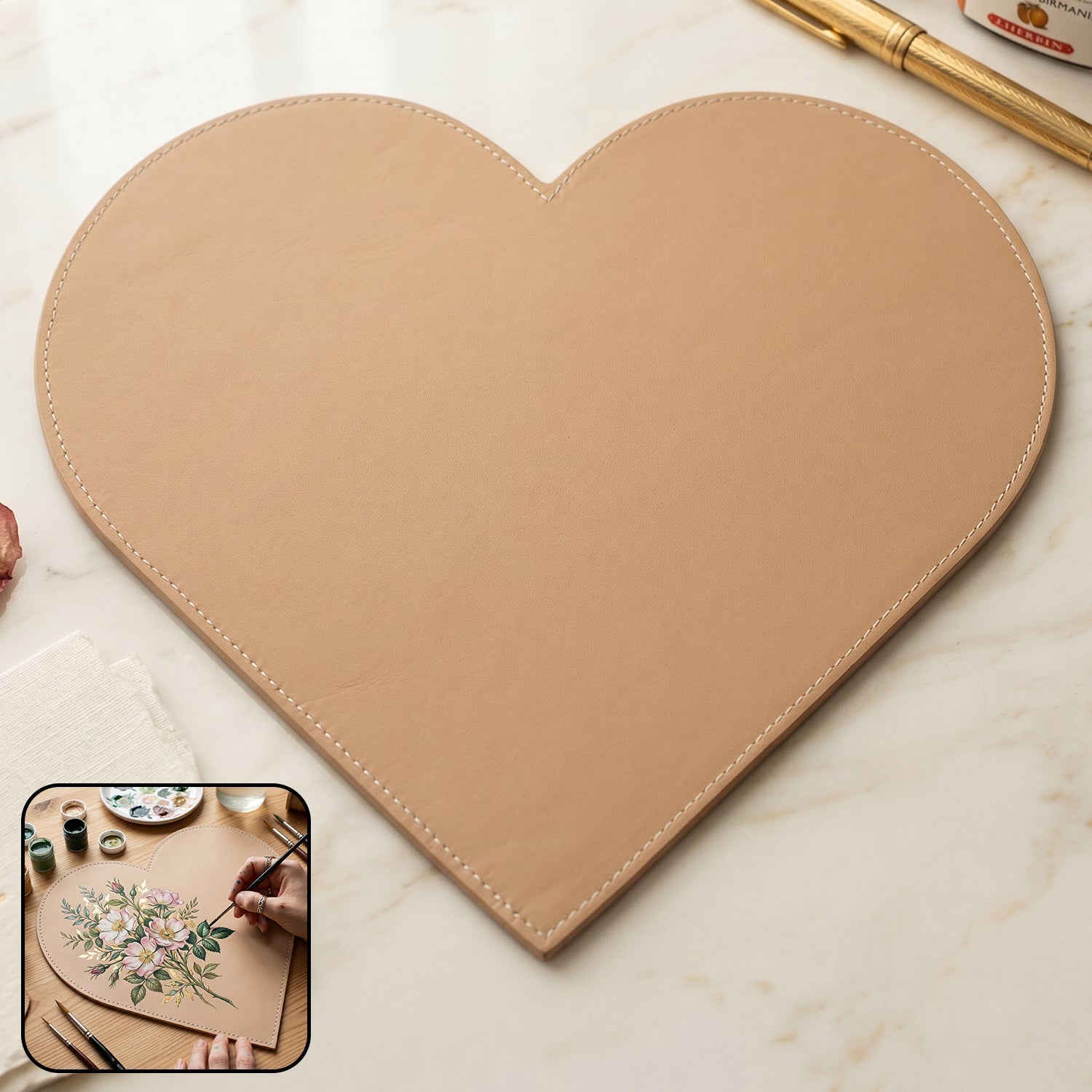 Blank Heart Shape Art Board for painting