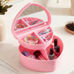 Jewelry case with multi-layer compartments