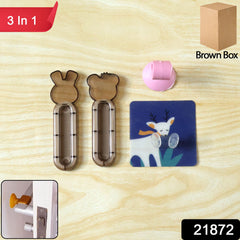 3 In 1 Door Stopper Combo showing wall protector and suction mount