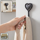 Heavy duty self adhesive wall hook, heart shape key and scarf hanger (1 pc)