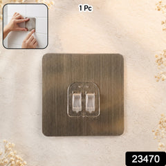 No Drill Adhesive Double Hook Wall Plate