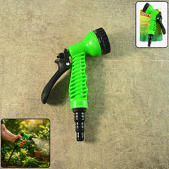 Multi-pattern garden hose spray nozzle front view