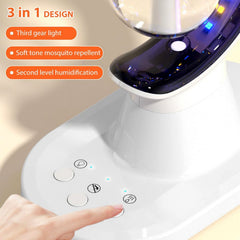 3-in-1 LED Lamp, Humidifier & Mosquito Repellent in a modern living room