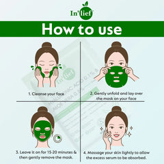 In’lief Hyaluronic Acid 0.1% & Aloe Vera 0.5% Hydrating Facial mask (1 Pc)
