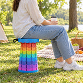 Rainbow telescopic folding stool carry strap