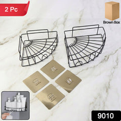 Iron Shower Caddy Corner showing durable finish