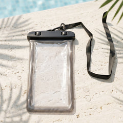 Black waterproof phone case underwater use