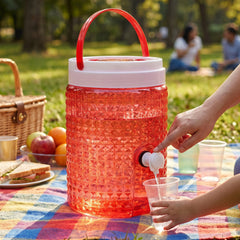 Diamond pattern embossed surface water jug