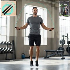 High-Speed Skipping Rope with Foam Padded Handles
