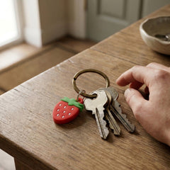Strawberry Charm Keychain