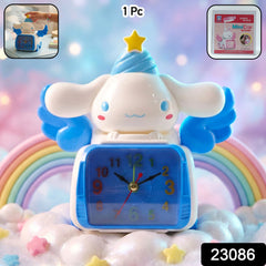 Cute Cartoon Bunny Angel Car Style Table Alarm Clock (1 Pc)