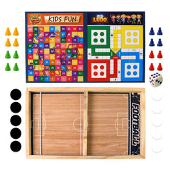Desktop football game board from the 3-in-1 wooden set
