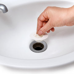 Sink drain hair filter with basket-style design
