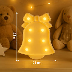 Bell Shaped LED Night Light used as home decor
