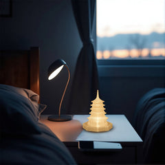LED Crystal Pagoda Decorative Light angled view