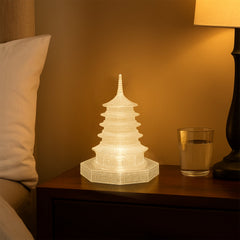 Tabletop LED Crystal Pagoda decorative lamp