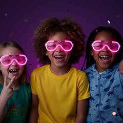 Glowing LED party glasses