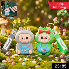 Teddy Bear Silicone Mini Pouch Keychain