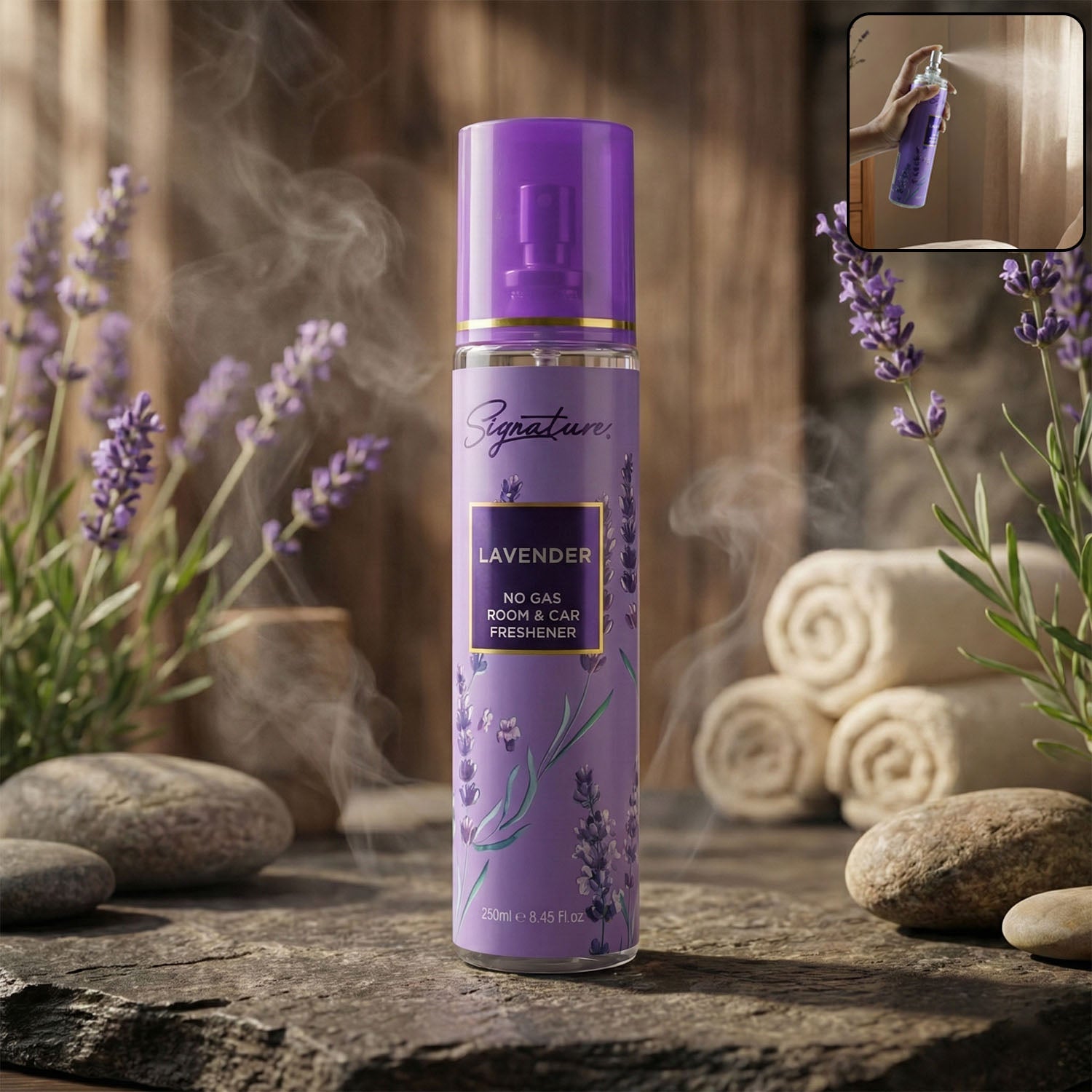 Signature Lavender No Gas Room & Car Freshener Spray 250ml