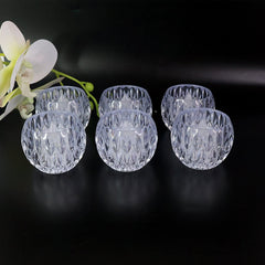 Crystal Design LED Tealight Candles (6 Pc / Set)