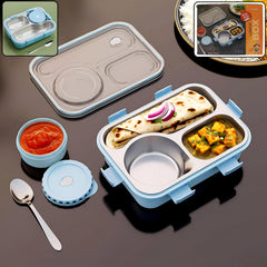 DeoDap Stainless Steel Compartment Lunch Box main view