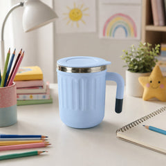 Office mug filled with fresh coffee