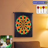 12-inch Magnetic Roll-Up Dartboard with safe tip-less darts