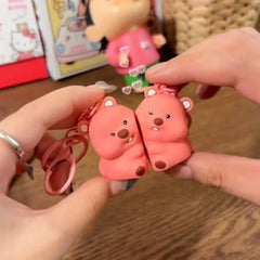Bear Keyring Set Displayed Together