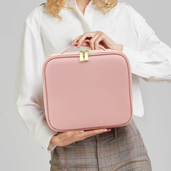 USB Rechargeable LED Vanity Makeup Box in Pink