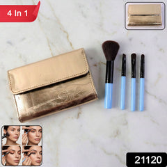 4-in-1 Professional Makeup Brush Set (1 Pc)