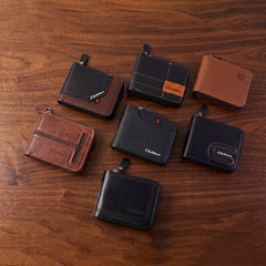 Compact Zip-Around Card Holder Wallet for Men & Women (1 Pc)