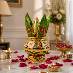 Traditional Decorative Pooja Kalash (1 Set)
