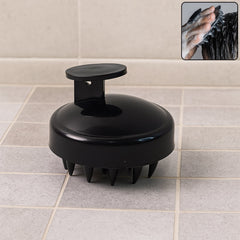 Scalp massager shampoo brush with soft silicone bristles