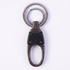 Dual ring metal key holder holding multiple keys